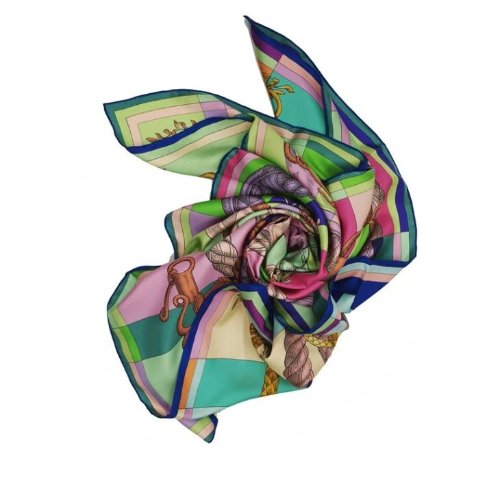 Silk Twill Double Sides Digital Print Scarf Silk Twill Double Sides Digital Print Scarf